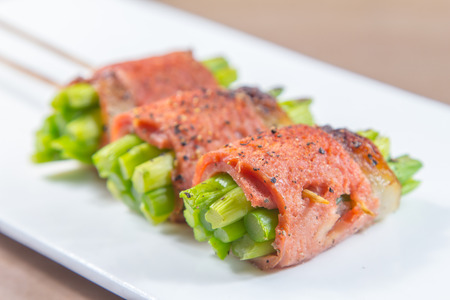 a cuisine photo of skewerの写真素材