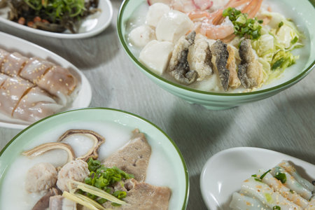 Korean food Songpyeon, half-moon-shaped rice cakeの写真素材