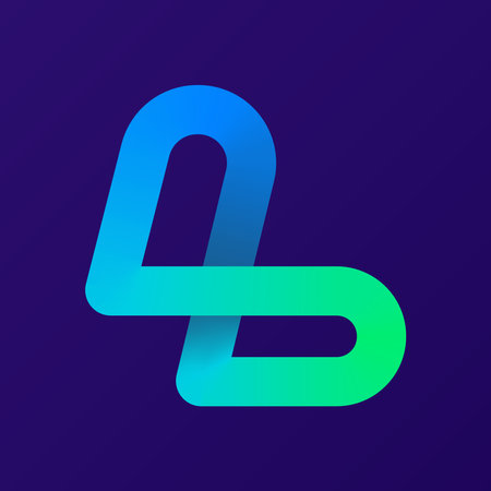 creative bright font. Gradient color modern trendy alphabet. Letter L. Text lettering. logo design.