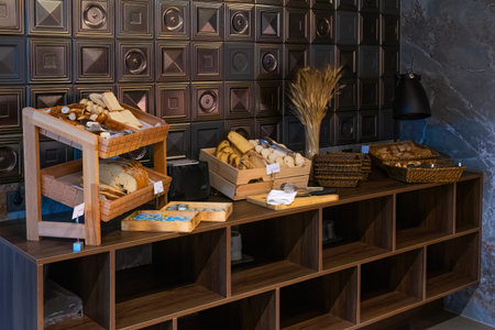 Bakery shop with bread and rolls. bakery shop bakery shop