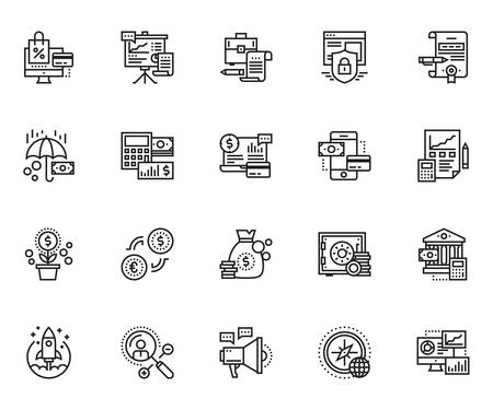 business icon setのイラスト素材