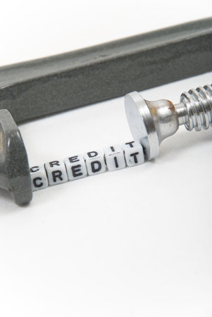 Representation of people being under financial credit pressure