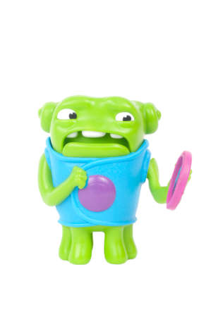 ADELAIDE, AUSTRALIA - June 08, 2015:A studio shot of a Oh Toy from the movie home. Distributed with Mcdonalds Happy Meals to promote the animated Dreamworks movie.のeditorial素材