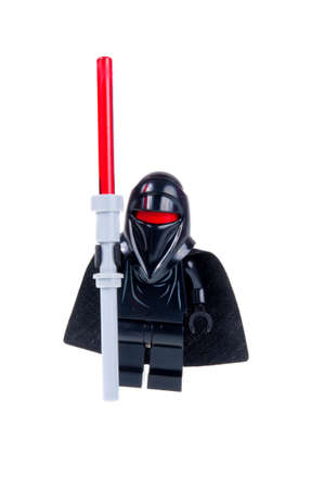Adelaide, Australia - September 10, 2015: A studio shot of a Shadow Guard Lego minifigure from the Star Wars movie series. Lego is popular with children and collectors worldwide.のeditorial素材