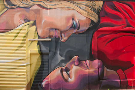 ADELAIDE, AUSTRALIA - November 27, 2015: Street art by unidentified artist in Port Adelaide. Adelaide city council recognises the importance of street art in creating a vibrant city.のeditorial素材