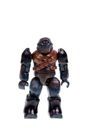 Adelaide, Australia - December 07, 2015: An isolated Halo Mega Bloks Figurine. Mega Bloks are the main rival in the plastic blocks to Lego. Mega Bloks licence several popular brands and distribute plastic blocks and figures around the world including miniのeditorial素材