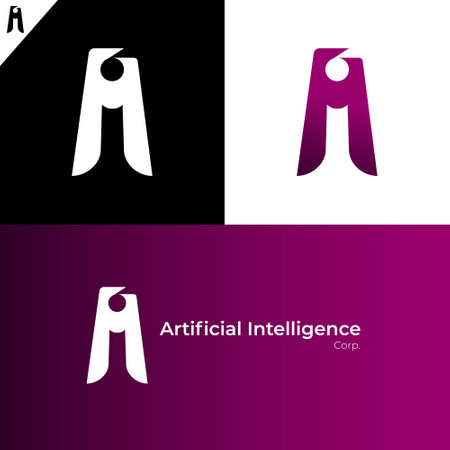 Letter A I Logo Conceptのイラスト素材