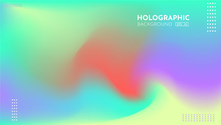 Abstract Blurred Vector Holographic Background illustration with eps 10のイラスト素材