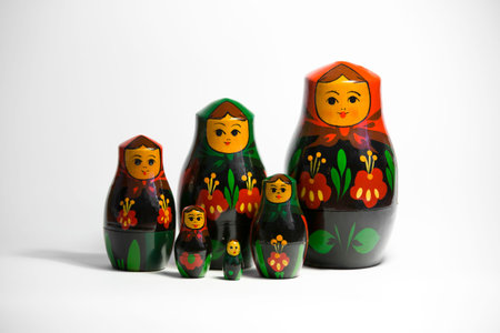 nice russian traditional dolls Matryoshka