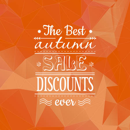 Vintage bright Fall Sale backgroundのイラスト素材