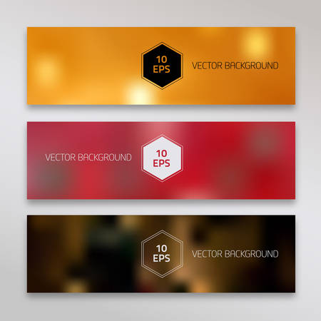 Abstract polygonal backgrounds collection with unfocused textureのイラスト素材