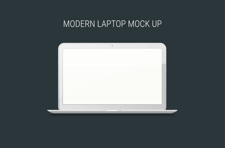 Blank laptop mock-upのイラスト素材