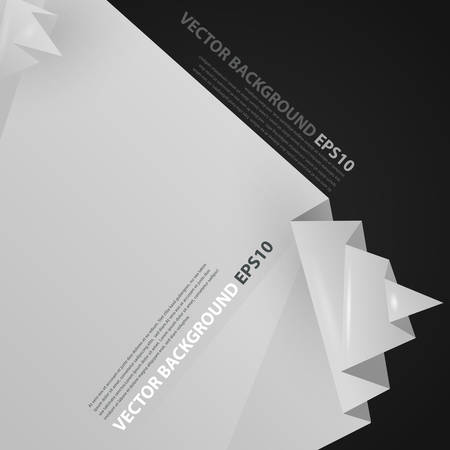 Origami polygonal abstract background with place for text. Image contains transparent lights and shadows. 10 EPSのイラスト素材