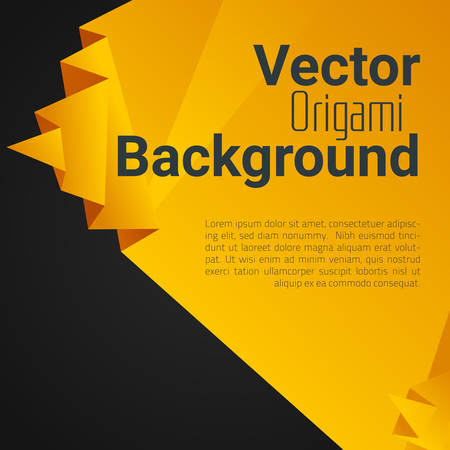 Origami polygonal abstract background with place for textのイラスト素材