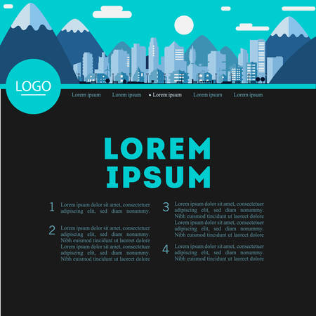 Trendy responsive landing page or one page website template, for startups and appsのイラスト素材