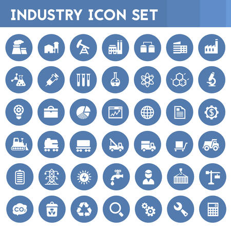 Big Industry icon setのイラスト素材