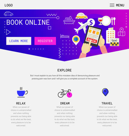 Flat design responsive Startup and Freelance UI mobile app splash screens template with trendy illustrations and 3d smartphone mockupsのイラスト素材