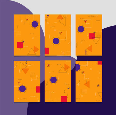 Trendy mobile and website abstract backgrounds. Vector illustrationのイラスト素材