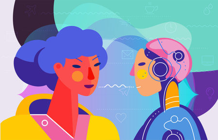 One Page Website Kit for trendy technologies. Vector Illustrationのイラスト素材