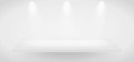 Exhibition 3d exhibition scene template with transparent lights and shadowsのイラスト素材
