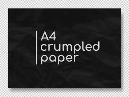 Vector crumpled grunge realistic old paper texturesのイラスト素材