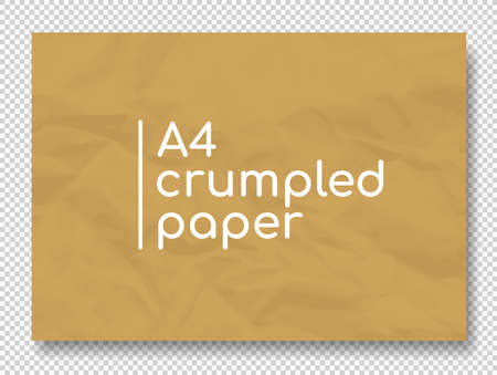 Vector crumpled grunge realistic old paper texturesのイラスト素材