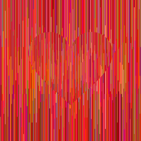 Rainbow colorful straight line background with heart. Creative digital pattern. Background techno artのイラスト素材