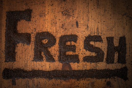 Fresh In Coffee Groundsの写真素材