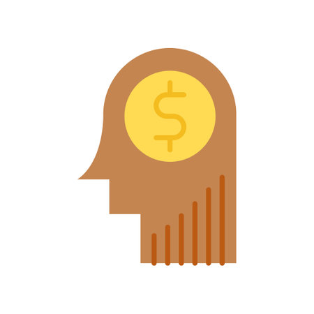 Icon of Investments thinking, Simple Solid Pictogram Icon, suitable for a wide range of digital creative projects! Happy creating!のイラスト素材