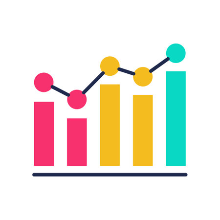 Icon of data analysis, Simple Solid Pictogram Icon, suitable for a wide range of digital creative projects! Happy creating!のイラスト素材