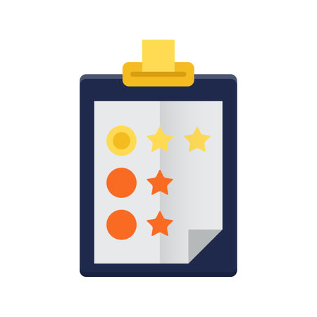 Icon of Clipboard survey, Simple Solid Pictogram Icon, suitable for a wide range of digital creative projects! Happy creating!のイラスト素材