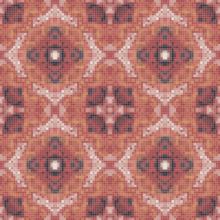 Seamless background pattern. Abstract geometric symmetric mosaic pattern.