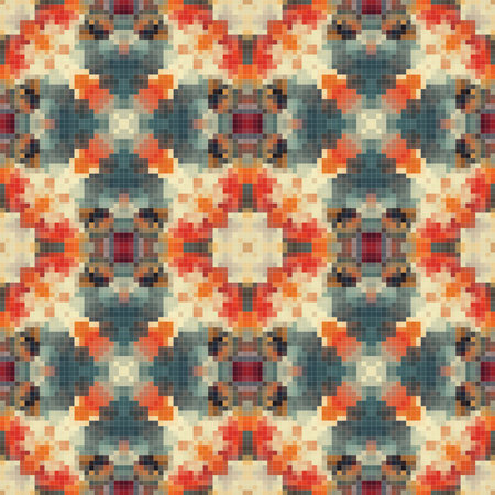 Seamless pattern background from a variety of multicolored squares.のイラスト素材