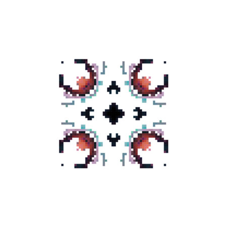 Pixel snowflake