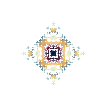 Aztec style ornament. Ethnic embroidery. Vector illustration.のイラスト素材
