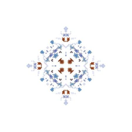 Abstract geometric ornament. Vector illustration isolated on a white background. Design element.のイラスト素材