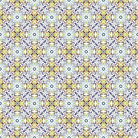 Seamless pattern illustration in traditional style - like Portuguese tiles.