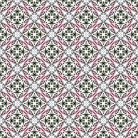 Seamless pattern with decorative rhombuses. Vector illustration.