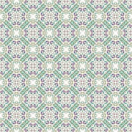 Seamless texture with 3D rendering abstract fractal purple pattern on white background for fabric...