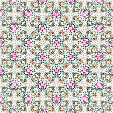 Seamless Repeatable Abstract Geometric Pattern With Colorful Backgroundのイラスト素材