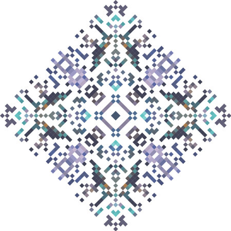 Abstract geometric pattern in the style of a mosaic. Vector image.
