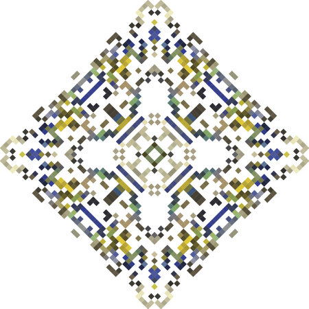 Seamless geometric pattern in the form of a rhombusのイラスト素材