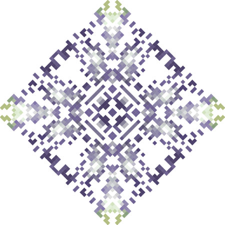 Seamless geometric pattern in the form of square tiles. Vector image.のイラスト素材