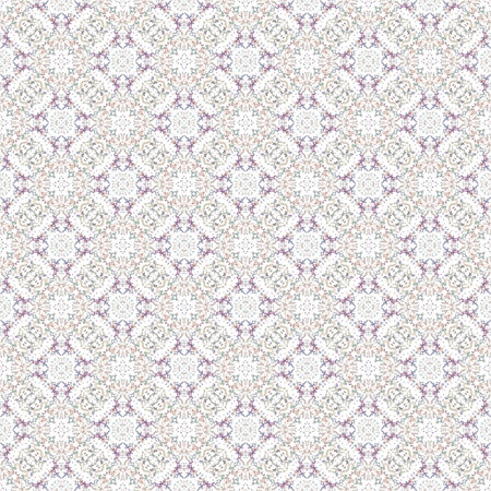 Seamless texture with 3D rendering abstract fractal purple pattern on a white background for fabric...