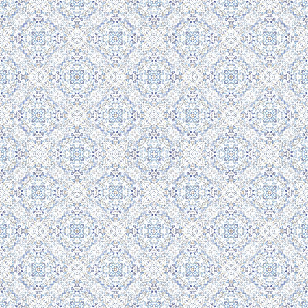 Seamless texture with 3D rendering abstract fractal green pattern on a white background for fabric...