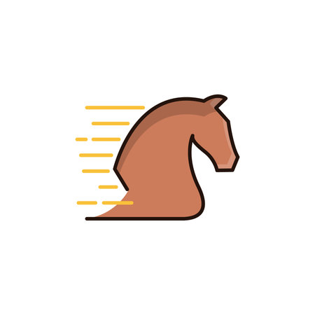 Horse icon on background for graphic and web design. Creative illustration concept symbol for web or mobile appのイラスト素材