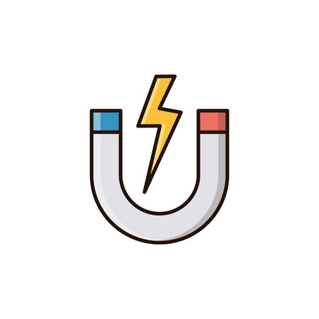 Magnet icon on white background for graphic and web design. Simple vector sign. Internet concept symbol for website button or mobile appのイラスト素材