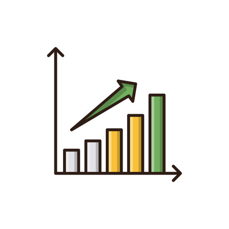 Chart line icon. Diagram, graph, diagram. Business concept. Can be used for topics like statistics, analysis, analyticsのイラスト素材