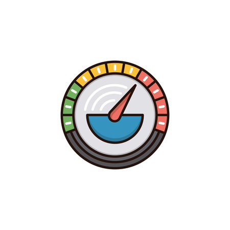 Speedometer icon design.のイラスト素材