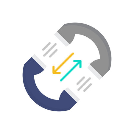 Refresh call icon vector isolated on white background for your web and mobile app design, Refresh logo conceptのイラスト素材
